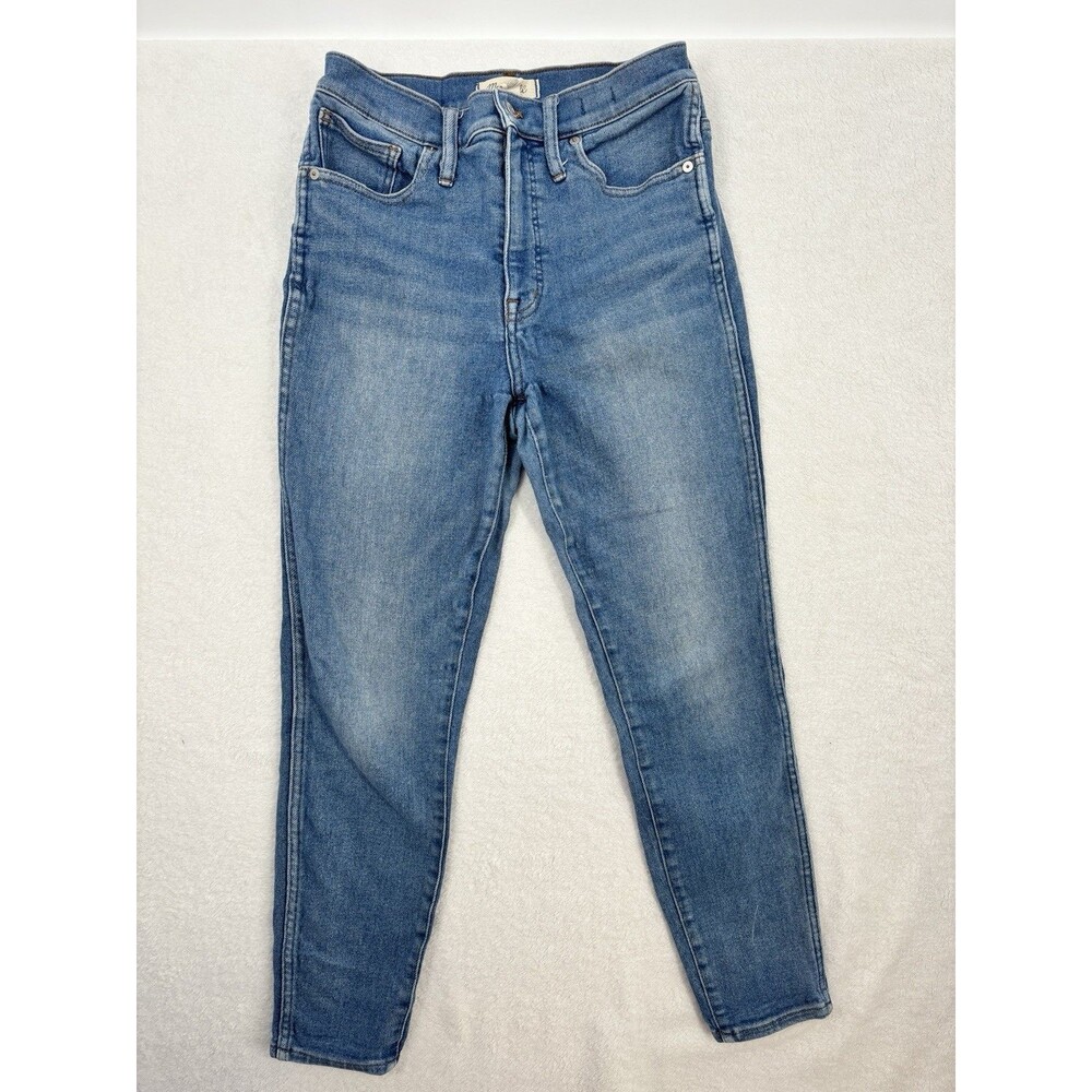 Madewell 10" High-Rise Skinny Crop Jeans Women's 28 Blue Denim Light Wash